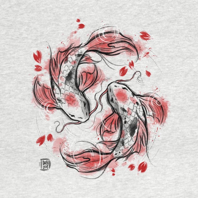 Japanese Koi by Daisyart_lab